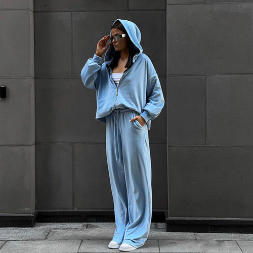 Amarae women's fleece athletic leisure set with hood and elastic waistband