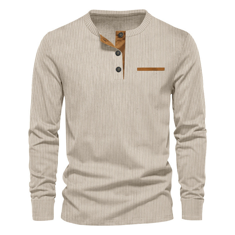 Long sleeve shirt for men with a structured design and practical button details Lune London