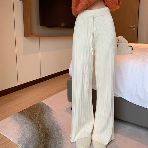 Pantalons en maille lâche pour femmes Chic & Stil