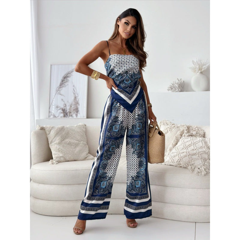 Ladies Jumpsuit Large Bohemian Chic Style