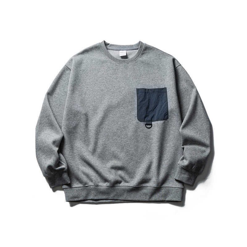 Unisex Oversize Sweatshirt with contrasting chest pocket and D-ring Amarae