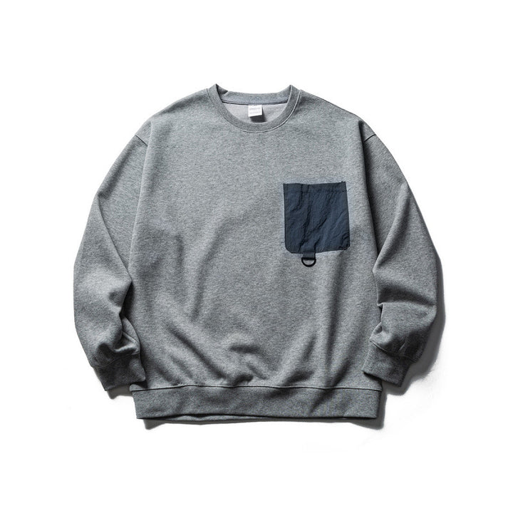 Unisex Oversize Sweatshirt with contrasting chest pocket and D-ring Amarae