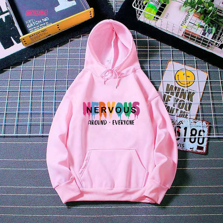 Women's hoodie with creative lettering Chic & Style