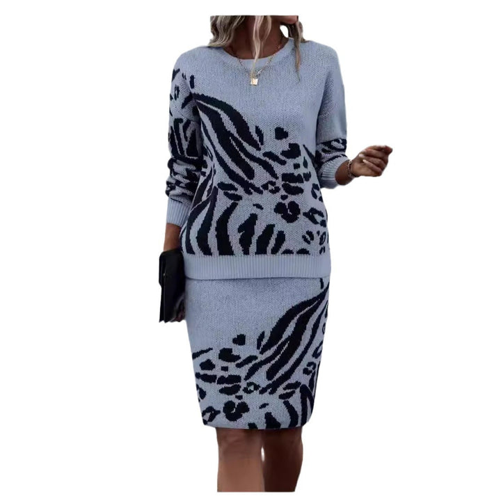 Lune London women's knitted leopard print dress