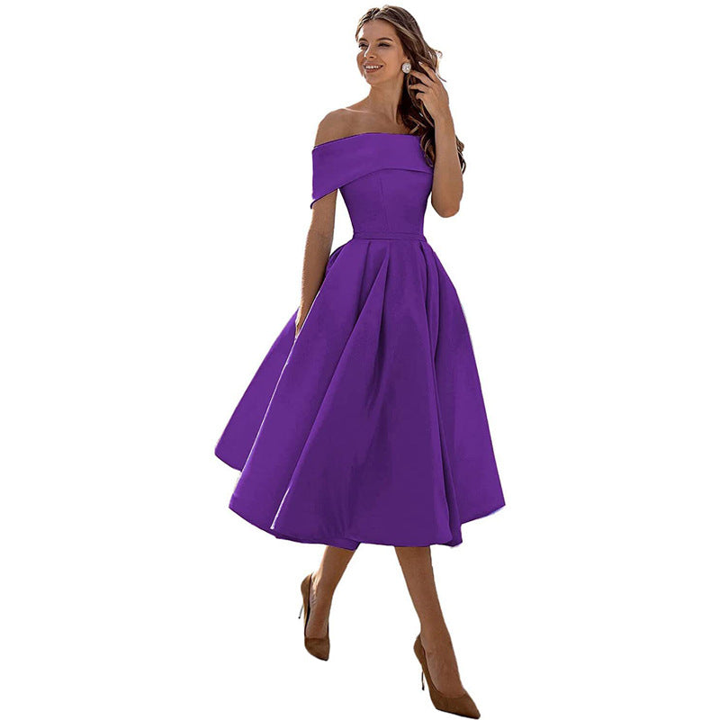 Lune London | Versatile Strapless Satin Dress for Parties