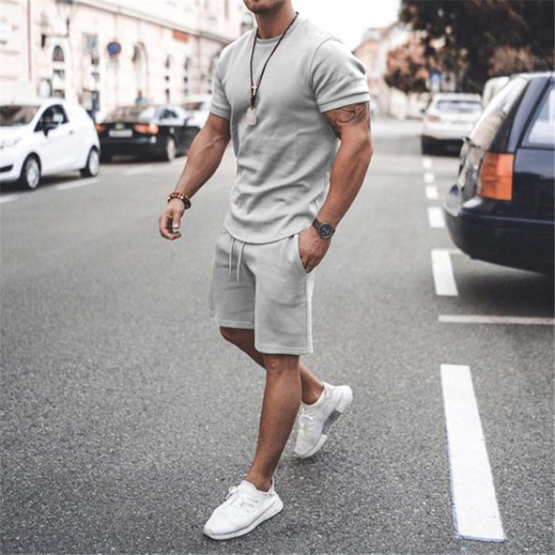 Men's summer sports set with breathable t-shirt and shorts Lune London