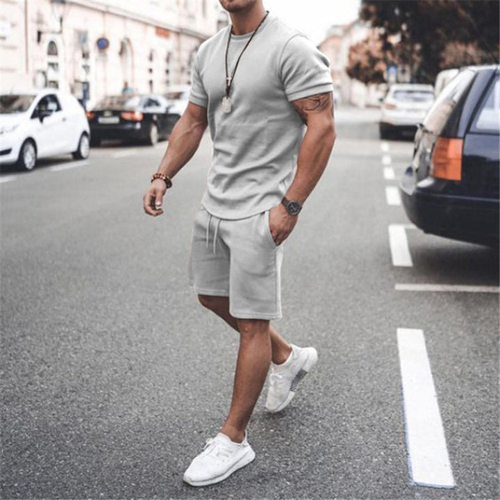 Men's summer sports set with breathable t-shirt and shorts Lune London