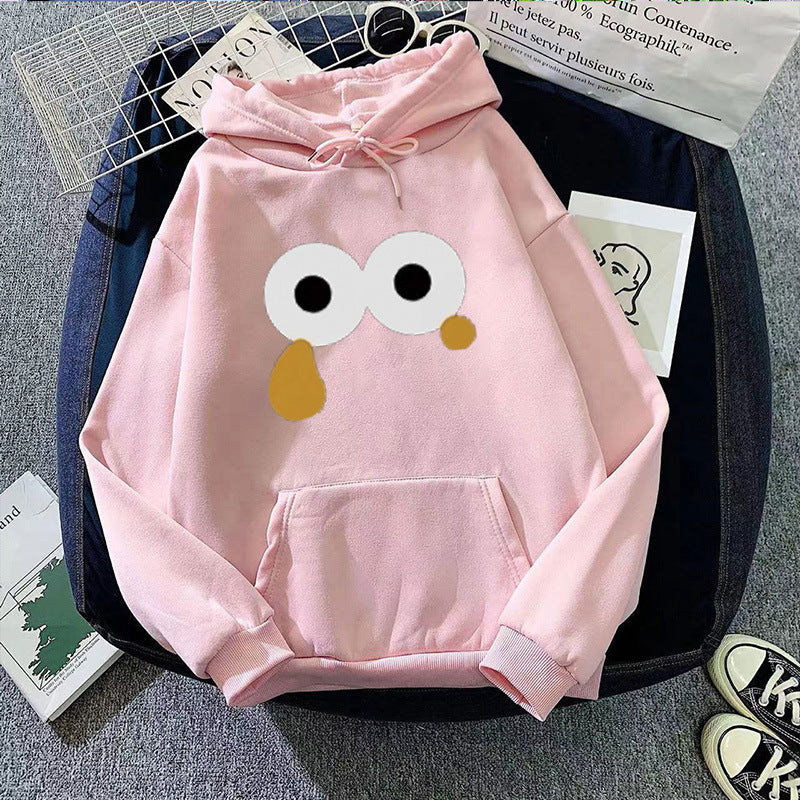 Women's hoodie with eye-catching cartoon print Chic & Stil