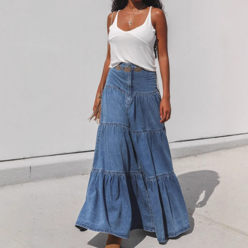 Women airy denim dress Lune London
