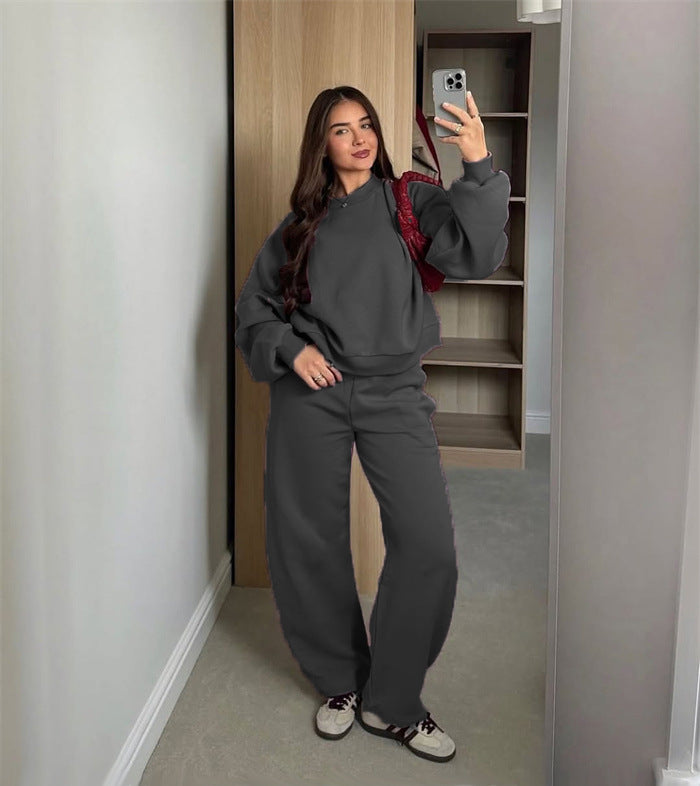 Casual crop sweatshirt set for women Heidi Mode