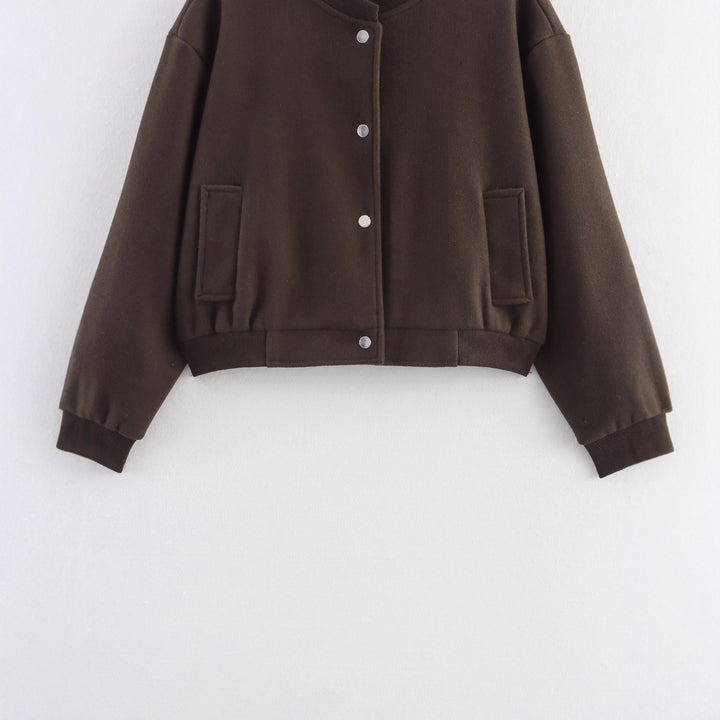 Oversized casual jacket for women with button closure Lune London