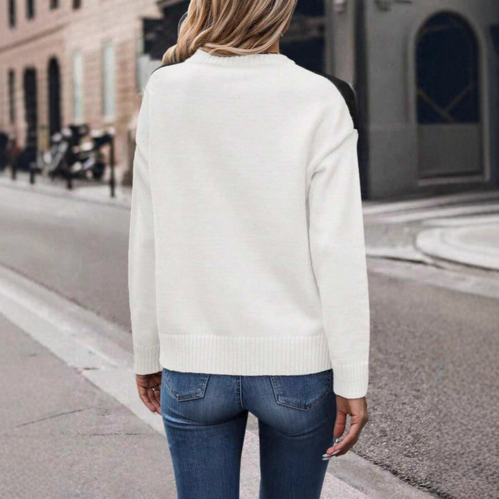 Sweat stylish pour femmes avec motif géométrique et coupe tendance Chic & Stil