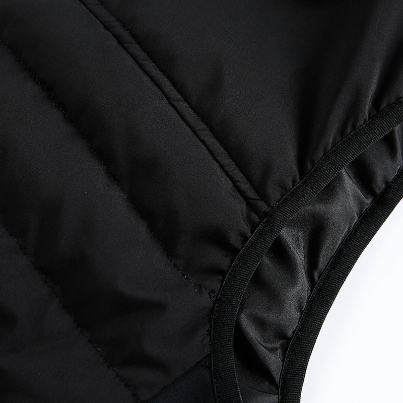 Men's lightweight padded functional vest with stand-up collar and stretch side inserts Amarae