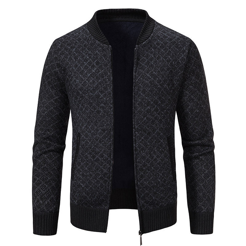 Elegant knitted blazer for men with fine structure Lune London
