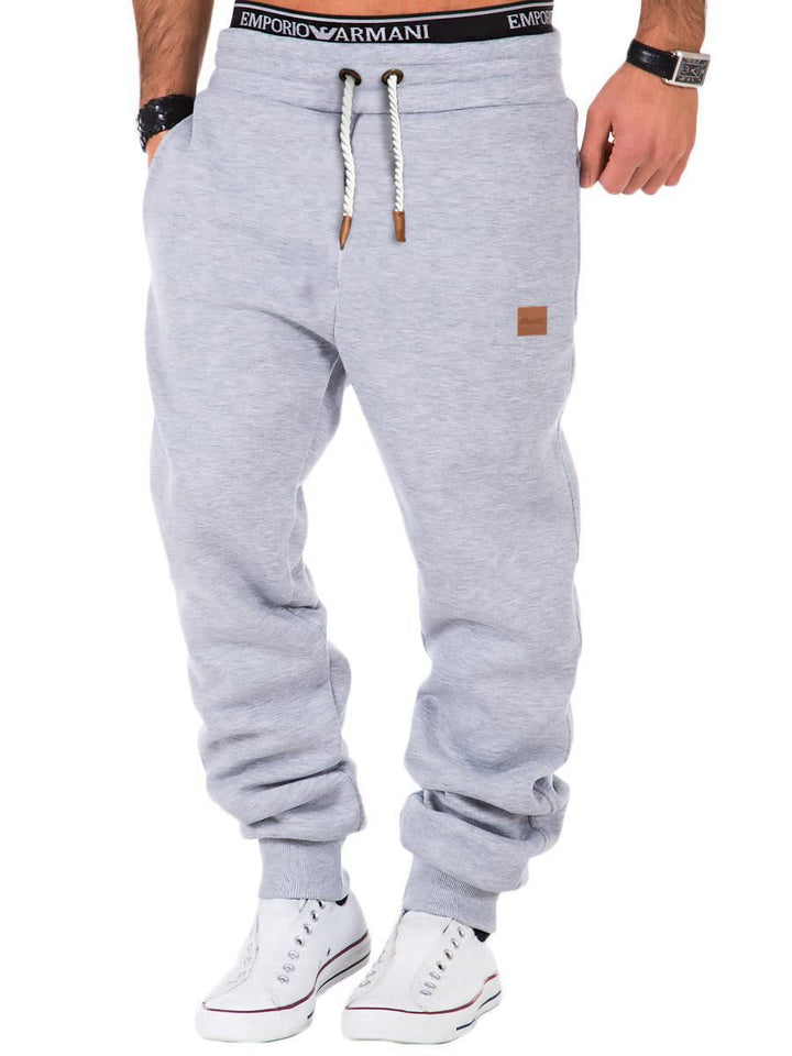 Casual jogger pants for men with elastic waistband and practical pockets Lune London