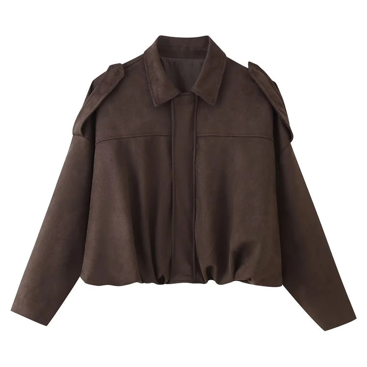 Ladies' pilot jacket with trendy oversized cut and widened shoulders Lune London