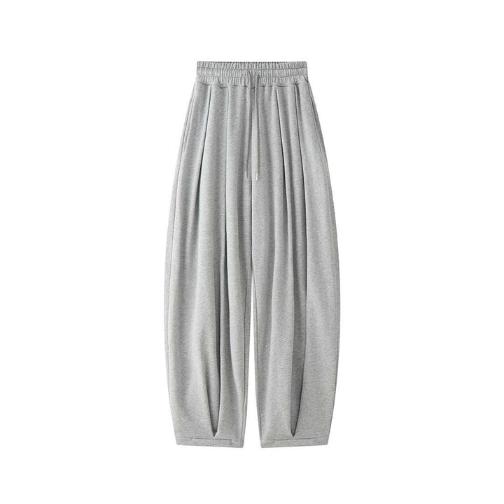 Women Extra Wide Sweat Palazzo Pants made of French Terry with Drawstring