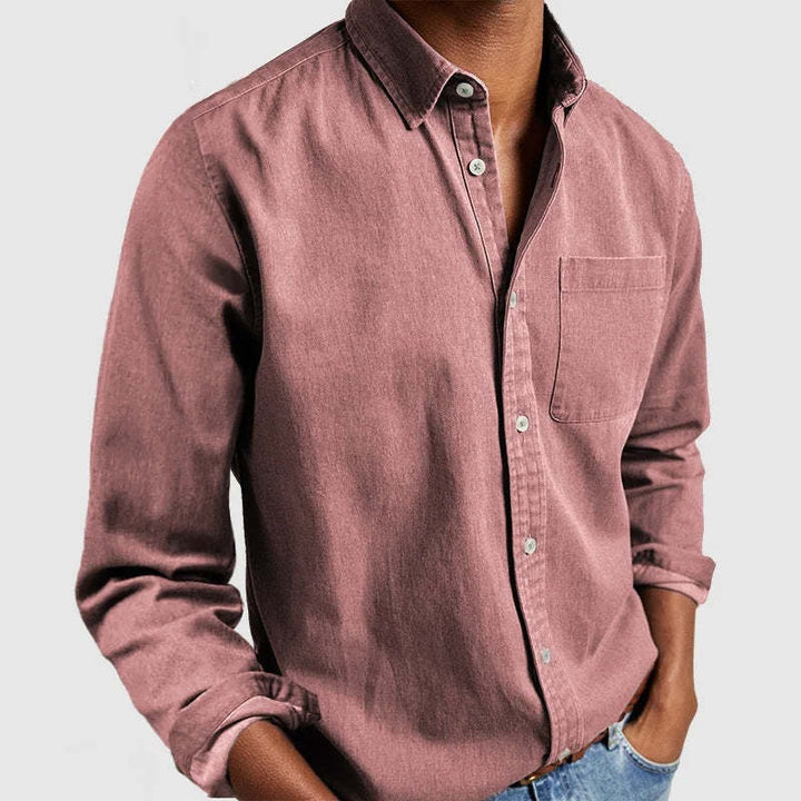 Casual shirt for men in lightweight cotton fabric Amarae
