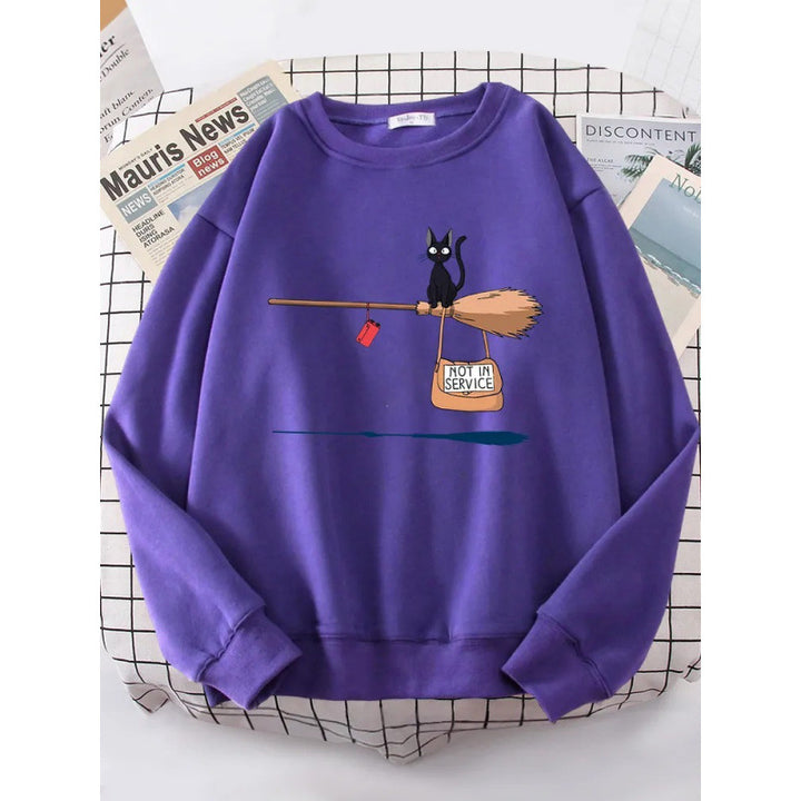 Women's sweatshirt with creative cat design Lune London