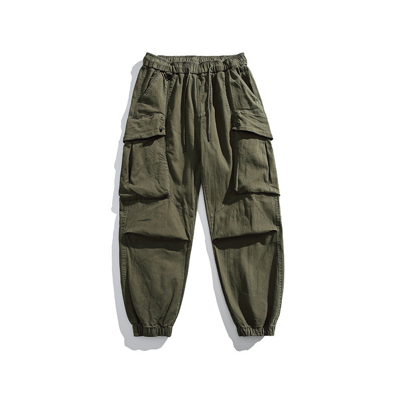 Men's cargo pants with elastic waistband and practical pockets Lune London