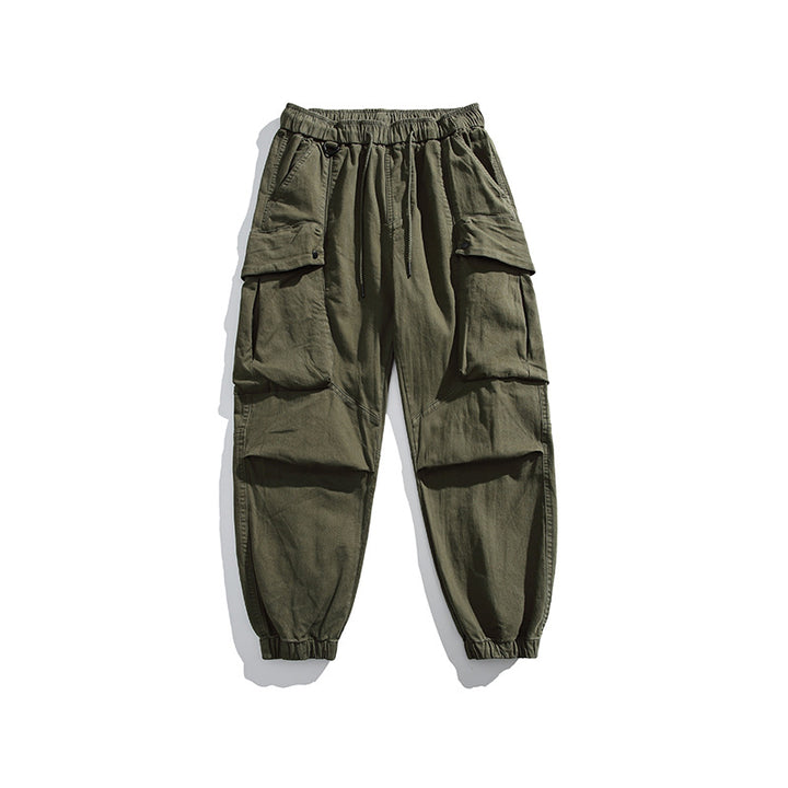 Men's cargo pants with elastic waistband and practical pockets Lune London