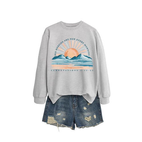 Sweatshirt pour femmes avec design inspirant de lever de soleil et coupe décontractée Chic & Stil