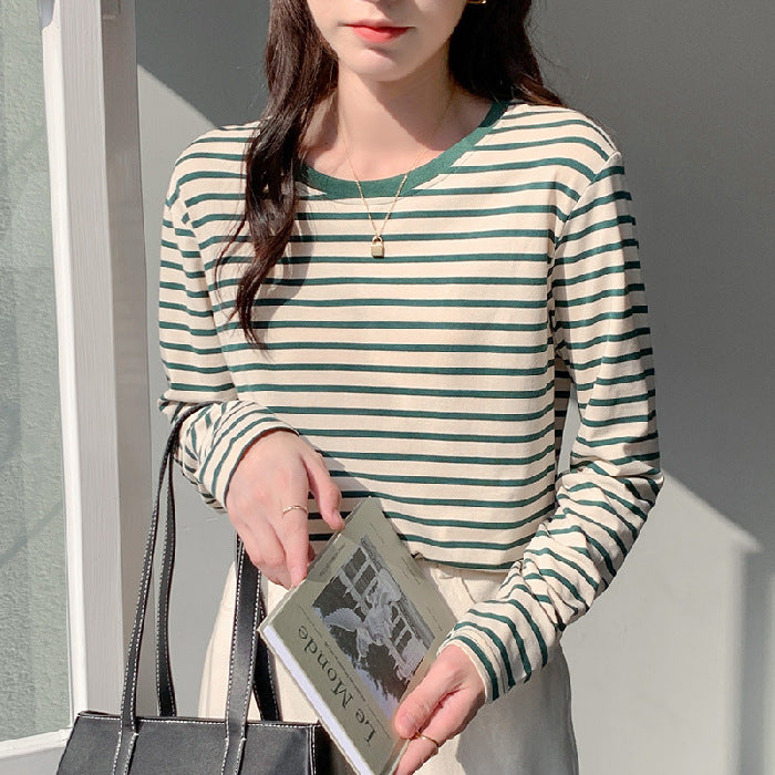 Women long-sleeved striped T-shirt Chic & Stil