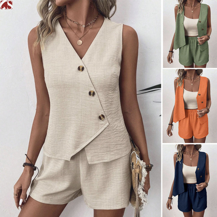 Casual women's set with button detail Lune London