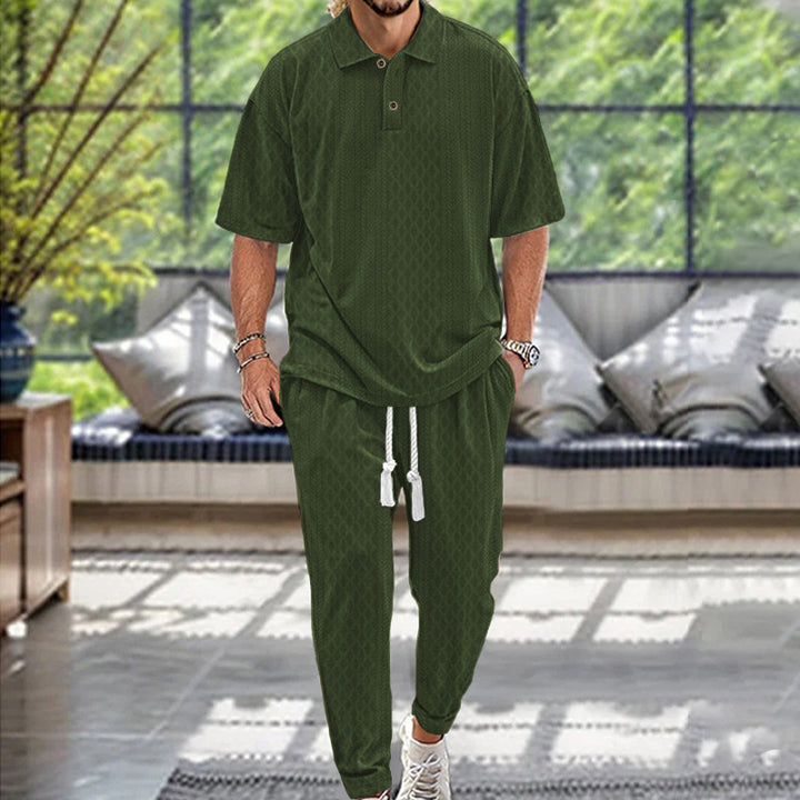 Casual tracksuit for men with modern fit and elastic waistband Lune London