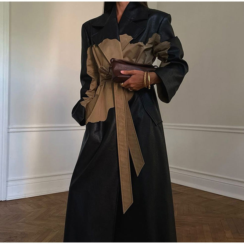 Fashion windbreaker coat for women with belt and pockets Lune London