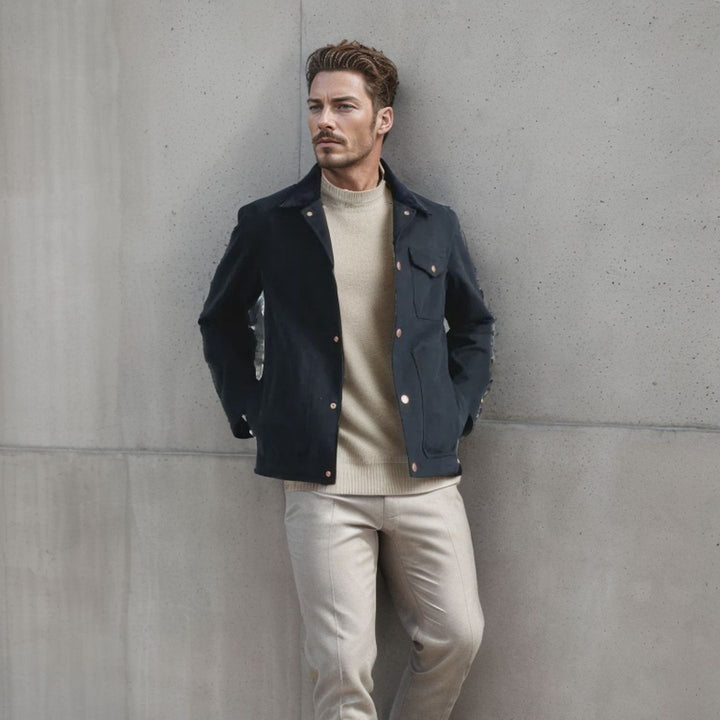 Timeless jacket for men with textured design Amarae