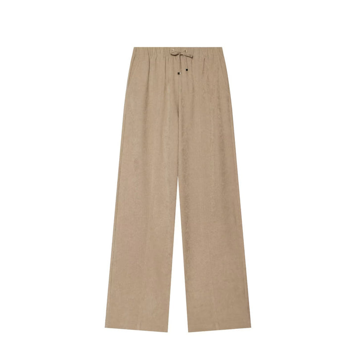 Women's Wide Palazzo Lounge Pants with Drawstring and Crease Amarae