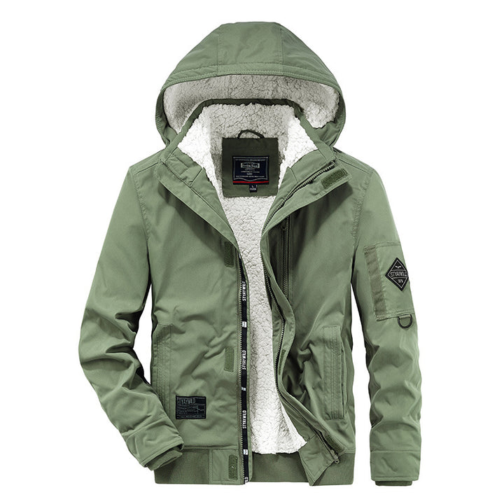 Technical transition jacket for men with warm inner lining Amarae