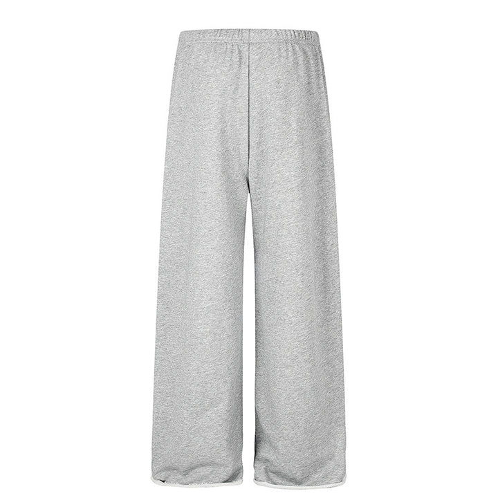 Women's Extra Wide Palazzo Sweatpants with Comfort Waistband, Drawstring and Star Applique Amarae
