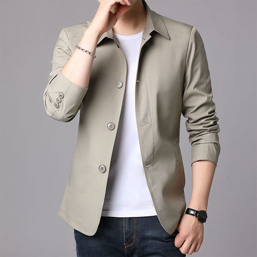 Casual transitional jacket for men with a modern fit and practical pockets Amarae