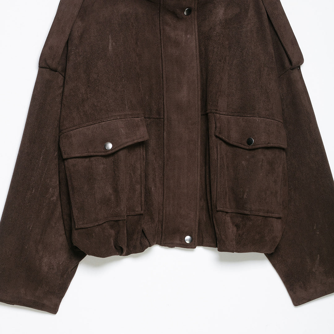 Women Short Suede-look Field Jacket Amarae