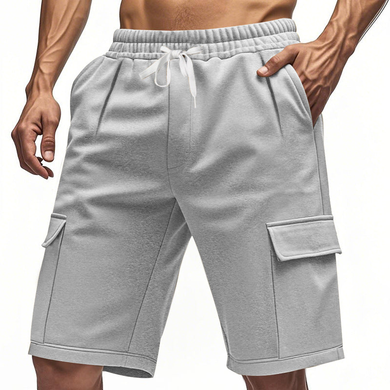Casual cargo shorts for men with elastic waistband and functional pockets Lune London
