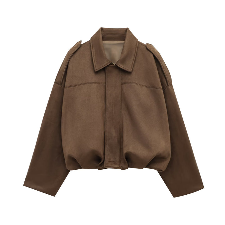 Oversized women's jacket in soft fabric with a modern cut Lune London