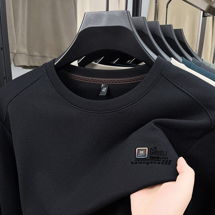 Men's long-sleeve sweatshirt in structured fabric with the stylish logo Lune London