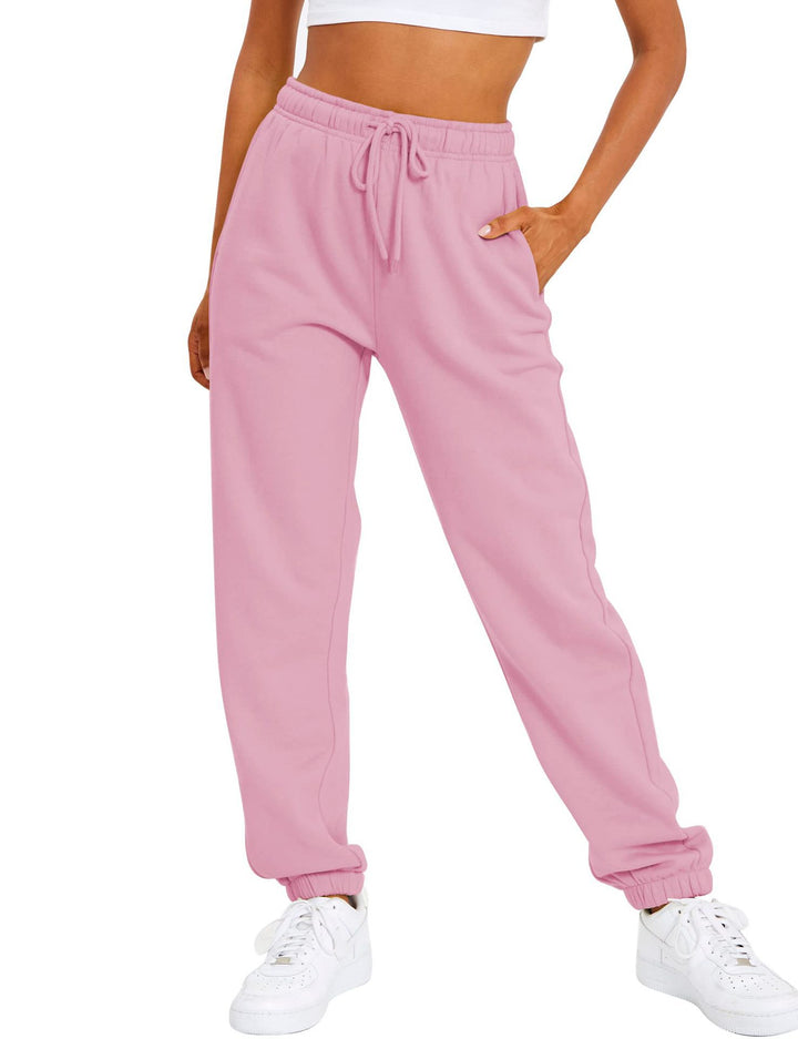 Women’s sporty leisure pants with elastic waistband and high-waisted cut Chic & Stil