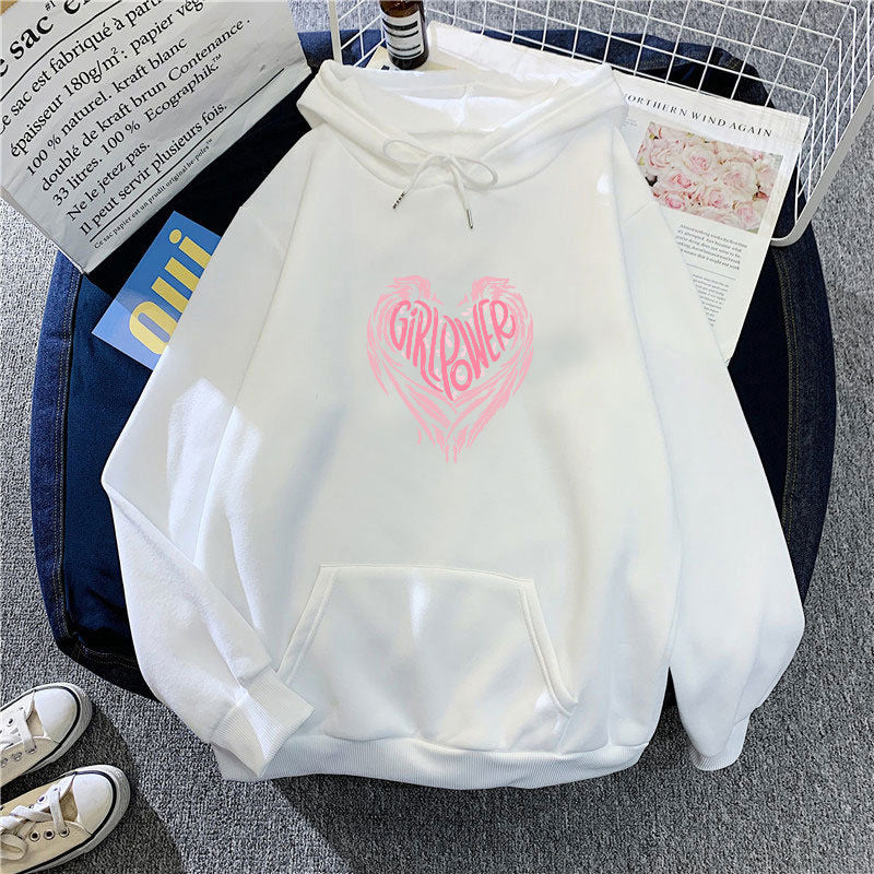 Women's hoodie with creative heart design Chic & Stil