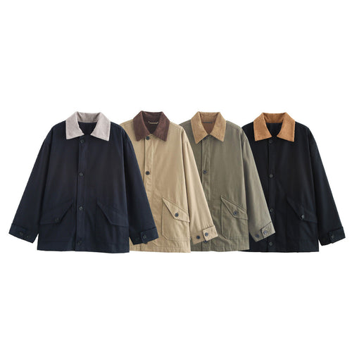 Ladies Utility Jacket with loose fit and classic collar Amarae