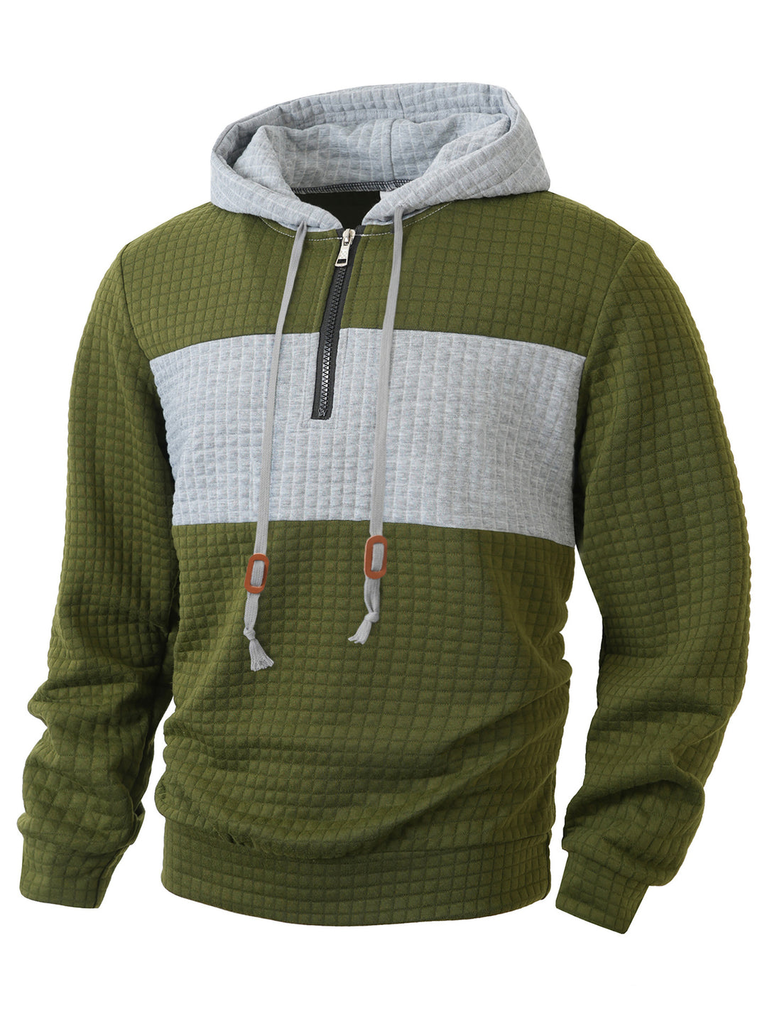 Men's Hoodie with 1/4 zipper and structured design Lune London