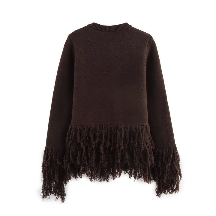 Ladies trendy fringed jacket Lune London
