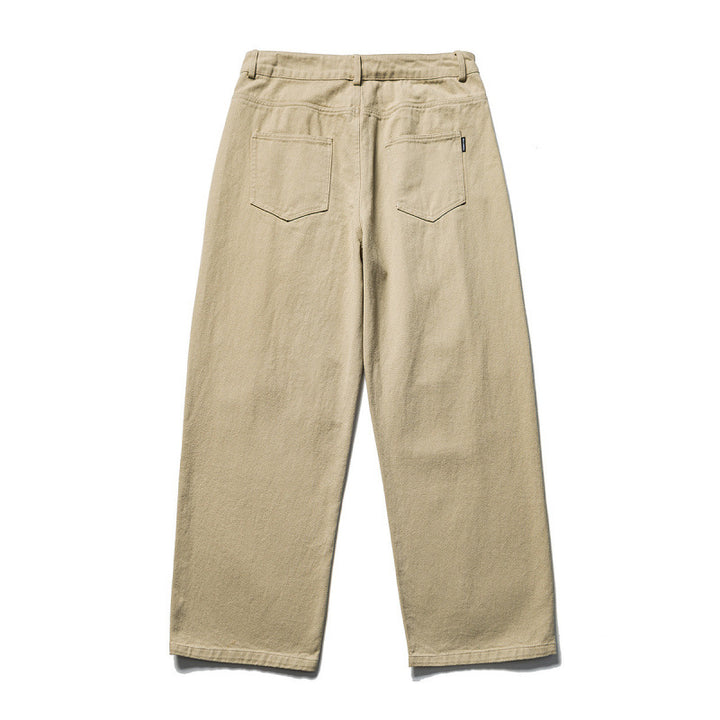 Men's wide pleated trousers in relaxed fit made of cotton twill Amarae