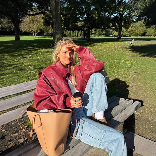 Oversized denim jacket for women Amarae