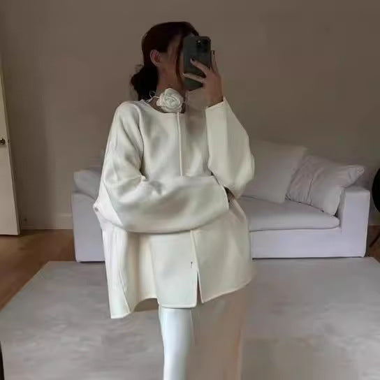 Lune London oversized elegant jacket for women with voluminous collar