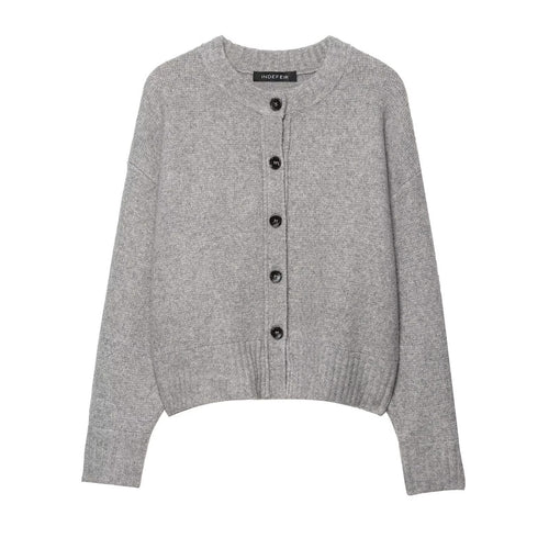 Casual knitted cardigan for women with button details Amarae