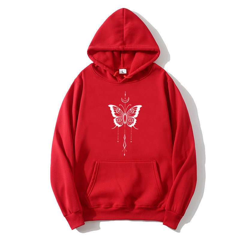 Women's hoodie with stylish butterfly motif Chic & Stil