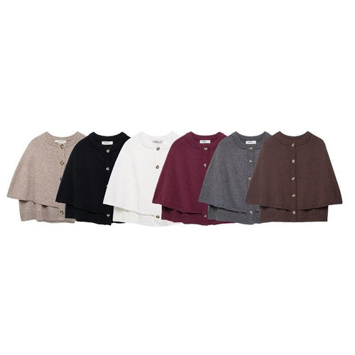 Ladies trendy poncho sweater Amarae
